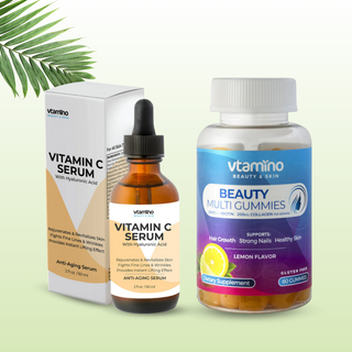 vtamino Ultimate Regimen for Glowing Skin & Radiant Hair – Dermatologisch getestete Produkte für beste und zuverlässige Ergebnisse