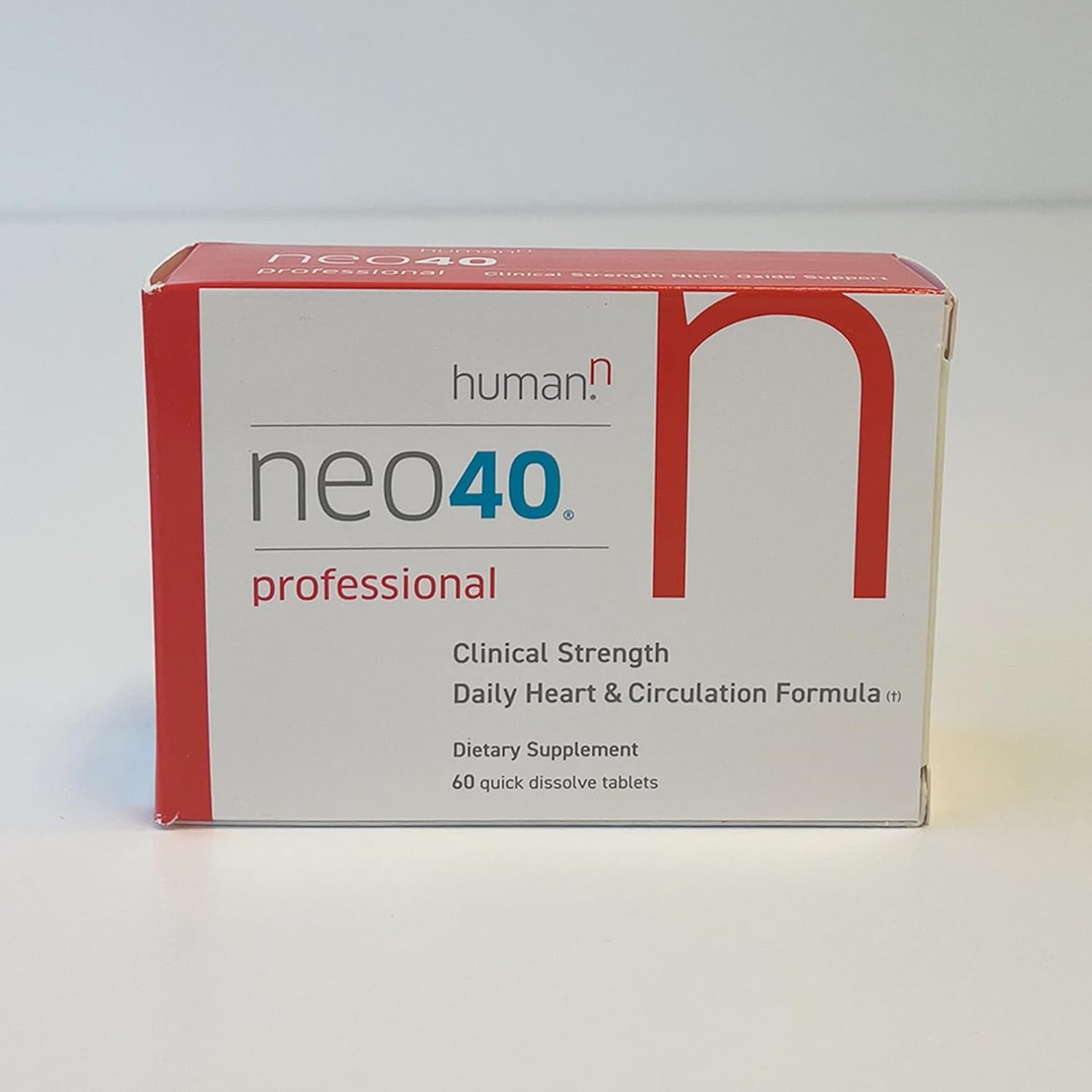 Humann Neo40 Professional - Daily Support for Heart and Circulation - Methylfolate, Beet Root Powder, Hawthorn Berry, L-Citrulline - 60 Dissolvable Tablets