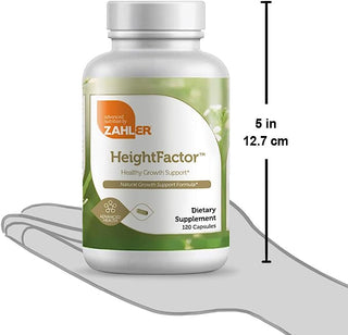 Heightfactor ، مكمل نمو صحي للارتفاع - يحتوي على الزنك 50 ملجم ، وحمض البانتوثينيك ، وفيتامين ج وأكثر ، ومكمل النمو الطبيعي لنمو أطول - 120 كبسولة (ديليفي مجاني)