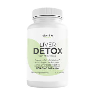 vtamino Liver Detox with Milk Thistle Complex For Toxin Removal (1 Bottle 30 Days Supply)