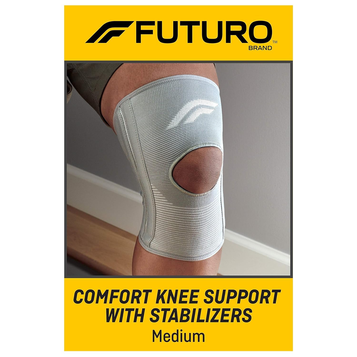 FUTURO Comfort Knee Support with Stabilizers - Medium Size