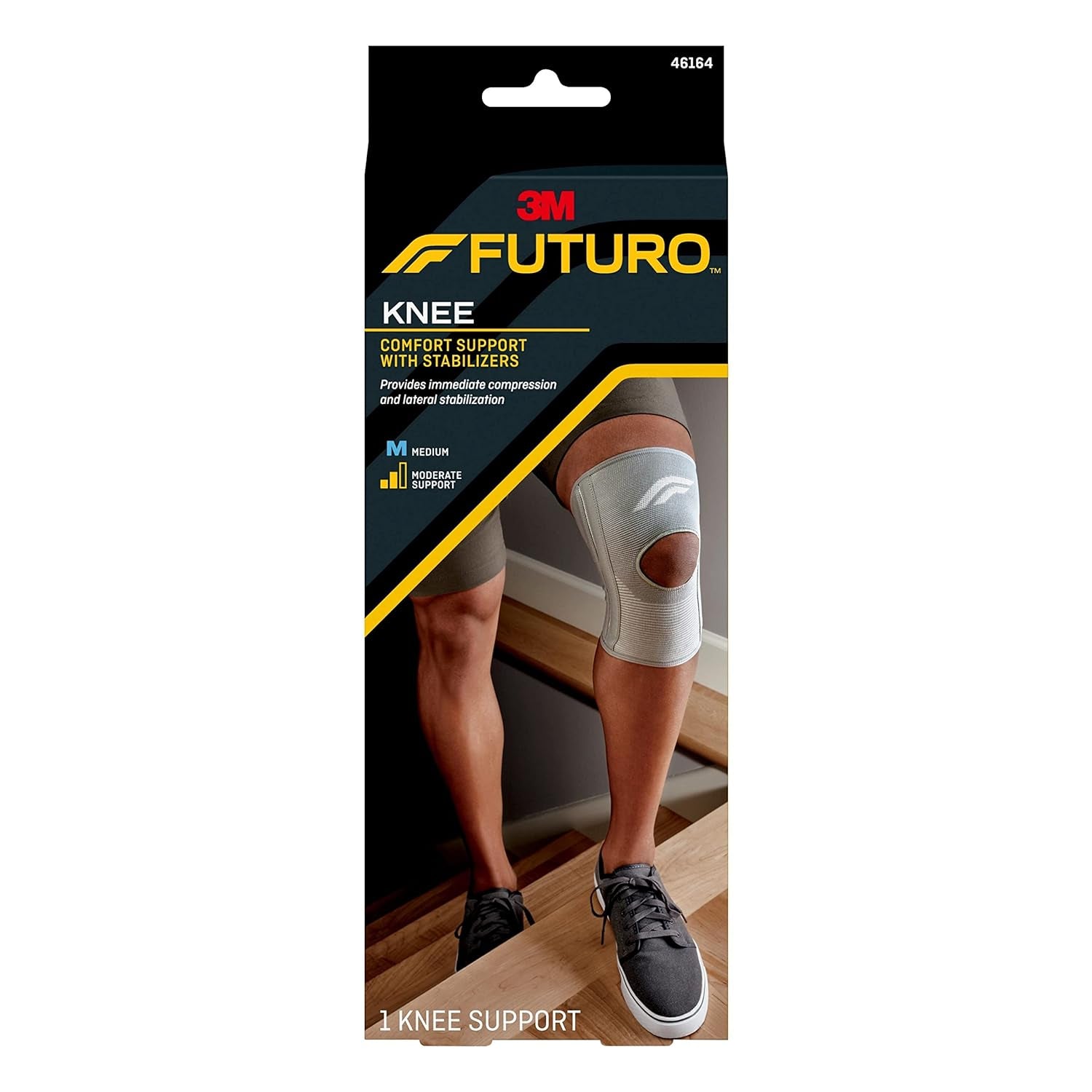 FUTURO Comfort Knee Support with Stabilizers - Medium Size