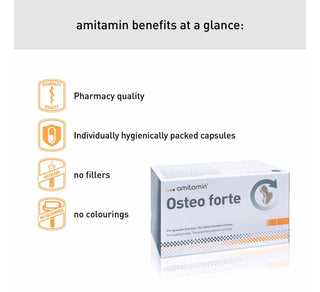 amitamin Osteo forte - Power Formula for Strong bones For Agers and Seniors (1 Box 60 Days Supply)