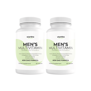 vtamino Men’s Multivitamin-Advanced Daily Multivitamin zur Verbesserung der allgemeinen Gesundheit und des Wohlbefindens (Vorrat für 30 Tage)
