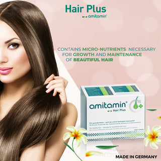 amitamin®Hair Plus-unterstützt das Wachstum und den Erhalt gesunder Haare-Made in Germany (Vorrat für 30 Tage)
