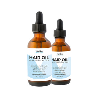vtamino Haaröl (parfümfrei) (1 oz/30 ml) – Natürliche Formel für Haarwachstum und -reparatur (Vorrat für 60 Tage)