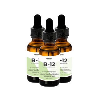 vtamino B-12 Drops (2oz/60ml) – Entwicklung und Funktion von Körpergewebe und System (Vorrat für 60 Tage)