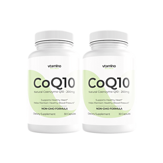 vtamino CoQ10 Ubiquinone-High Potency For Ultimate Benefits (30 Days Supply)