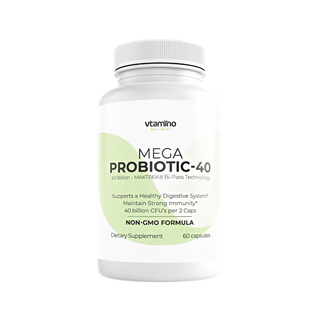 vtamino Mega Probiotic 40 Billion – Erhält eine gesunde Darmflora (Vorrat für 30 Tage)