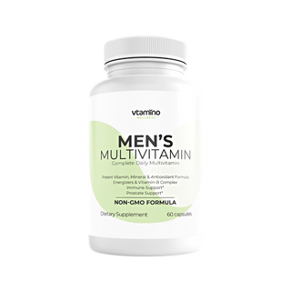 vtamino Men’s Multivitamin-Advanced Daily Multivitamin zur Verbesserung der allgemeinen Gesundheit und des Wohlbefindens (Vorrat für 30 Tage)