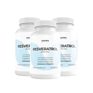 vitamino Resveratrol-verlangsamt die Zeichen der Hautalterung und Zellschäden (Vorrat für 60 Tage)